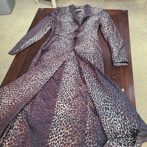 1990's DOLCE & GABBANA Leopard Printed Long Coat - Picture 7 of 15